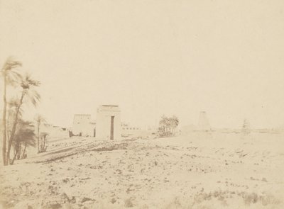 Temple and Palms, View of the Ruins, Karnak by John Beasly Greene